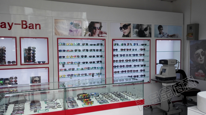 眼鏡展柜，青島金佰意做工就是好