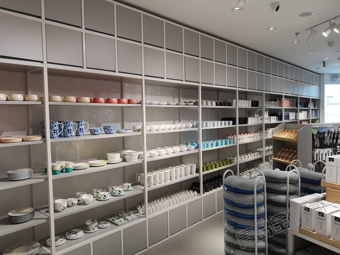 超市貨架鋼木展柜